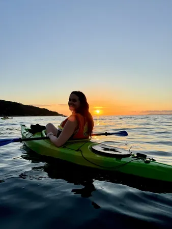 Kajak bei Sonnenuntergang-3